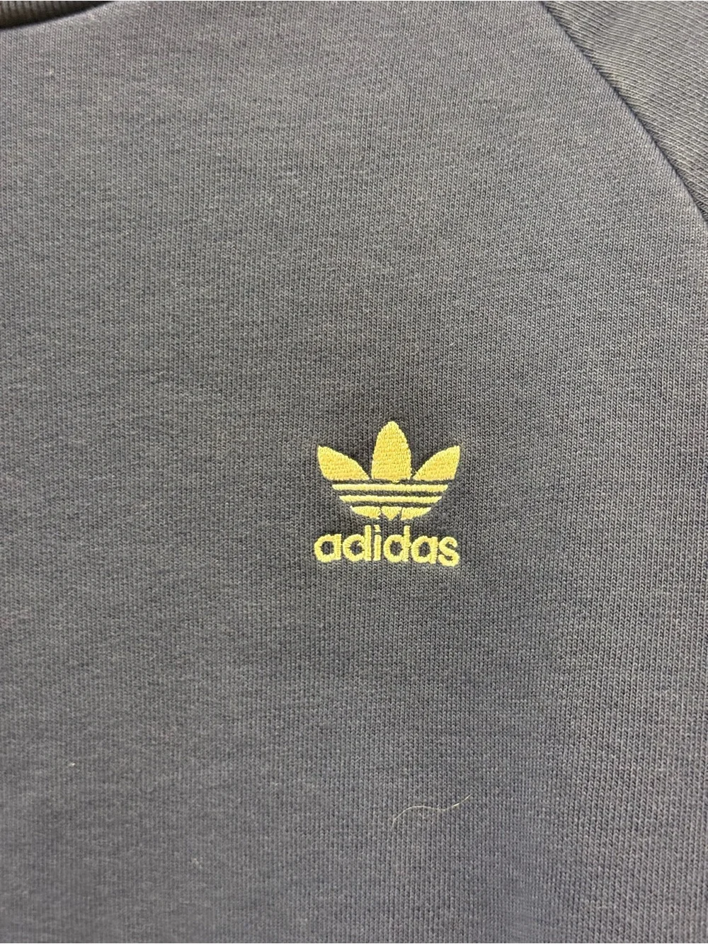 adidas Blue Crewneck Sweatshirt with Trefoil